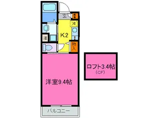 Memory石橋【1階】の間取り