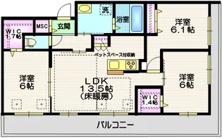 La felice【3階】の間取り