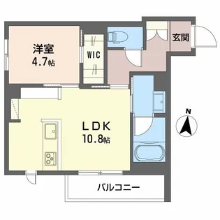 アジュール【1階】の間取り