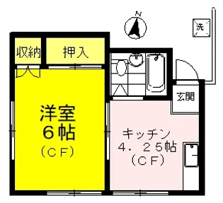 鈴木コーポ【2階】の間取り