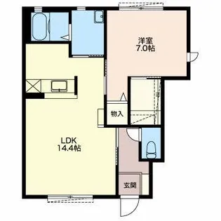 サンシャイン禾森【1階】の間取り