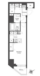 コンフォリア門前仲町サウス【2階】の間取り