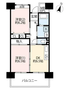 URひばりが丘パークヒルズ【5階】の間取り
