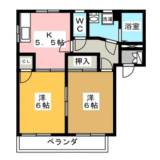 メゾン・ド・大西B棟【2階】の間取り