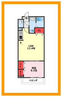 ジーメゾン我孫子青山台【3階】の間取り