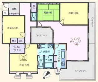 パストラーレ 目黒【3階】の間取り