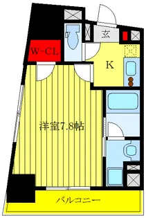 パークキューブ新板橋【5階】の間取り