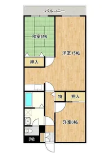 カームヤタ藤第一【1階】の間取り