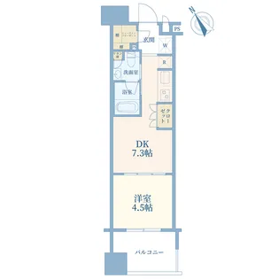 クレヴィア池袋East【12階】の間取り