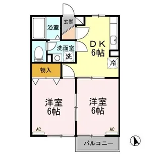 サンパティック C【2階】の間取り