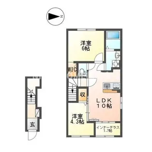Serenata Sasayama【2階】の間取り