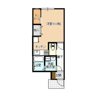 アバンティ中冨居A棟【1階】の間取り