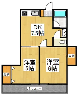 第二コーポ横田【2階】の間取り