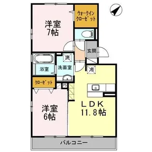 アンベリール A棟【3階】の間取り