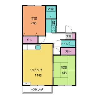 セジュールはとハイツ【2階】の間取り