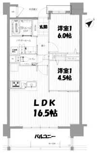 プレサンスロジェ宜野湾我如古ヴォールタワー【5階】の間取り