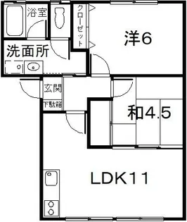 ルミネハイツ【1階】の間取り