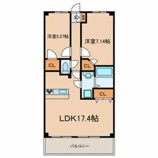 サンタバレー弐番館【1階】の間取り