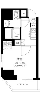 パレステュディオ汐留WEST【14階】の間取り