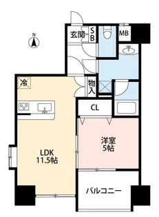 フォーエス新町※【4階】の間取り