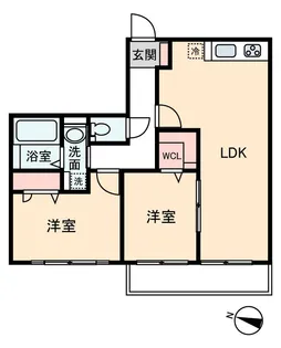 リブェール湘南【1階】の間取り