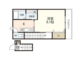 FORTUNA法界院【2階】の間取り