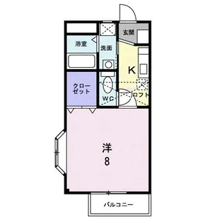 ストーンヒルズB【1階】の間取り