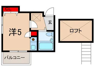 ルナ栗原【2階】の間取り