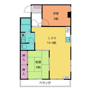 メゾン白川【1階】の間取り