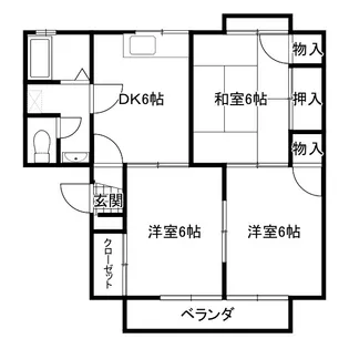 DENわたらせ【1階】の間取り