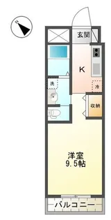 メルベーユ・ラヴィ【2階】の間取り