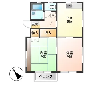 フロントヘルメス【1階】の間取り