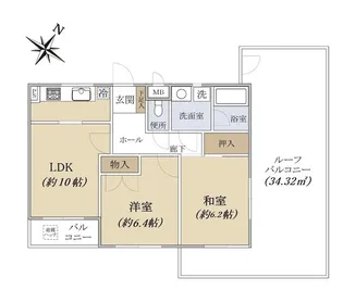GSハイム稲城【4階】の間取り