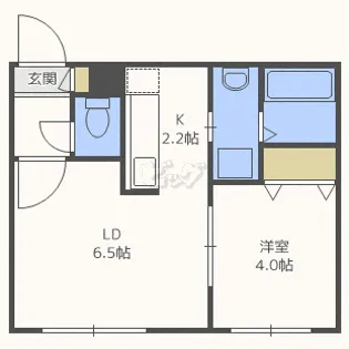 エール平岸【3階】の間取り