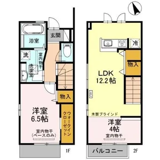 ワイズ・パレット直江の間取り