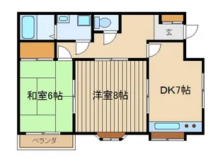 メゾン浜野【1階】の間取り
