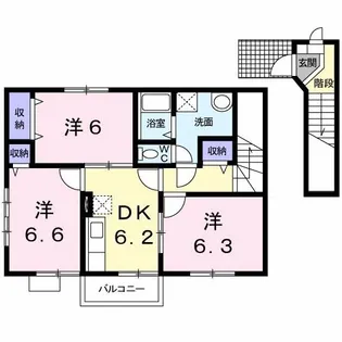 アメニティハイム【2階】の間取り