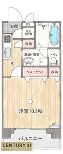 アビリティ上町壱番館【1階】の間取り