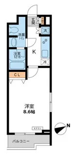 パシフィックコート目黒南【1階】の間取り