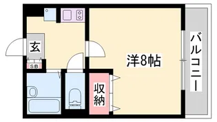 リッチウォーク市役所前 A棟【1階】の間取り