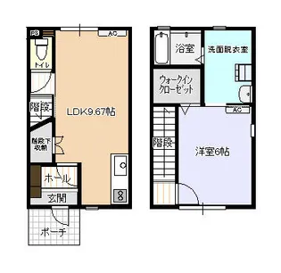 ビオラ木津B棟【1階】の間取り