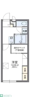 レオパレスドミール【1階】の間取り