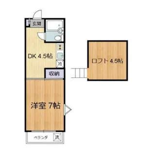 雅17ワイズ【2階】の間取り