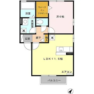 エクセル G【2階】の間取り