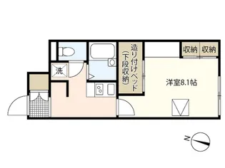 レオパレスフクシマ【1階】の間取り