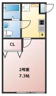 グランジュテ武蔵白石【3階】の間取り