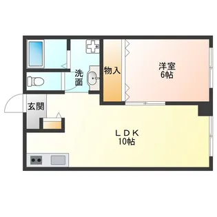 此花マンション【4階】の間取り