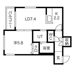 Cozy Place栄通【1階】の間取り