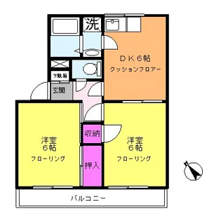 ハイツアルティカ【1階】の間取り