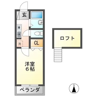 シューフルール【2階】の間取り
